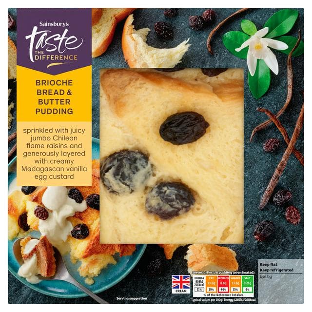 Sainsbury's 500g Brioche Bread & Butter Pudding, Taste the Difference - gallery image 1