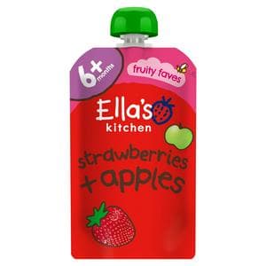 Ella's Kitchen Organic Strawberries & Apples Baby Food Pouch 4+ Months 120g