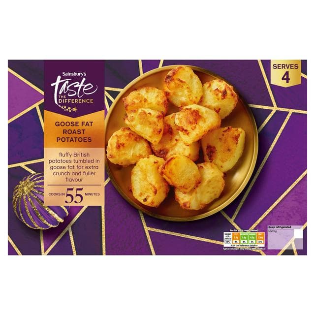 Sainsbury's Goose Fat Roast Potatoes with a Crispy Coasting, Taste the Difference 800g - gallery image 1