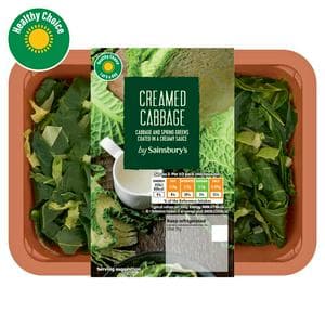 Sainsbury's Creamed Green Cabbage 250g (Serves 2)