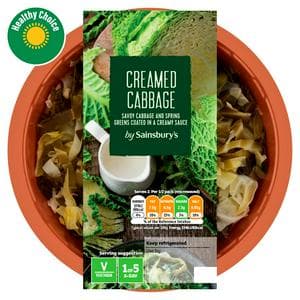 Sainsbury's Creamed Green Cabbage 250g (Serves 2)