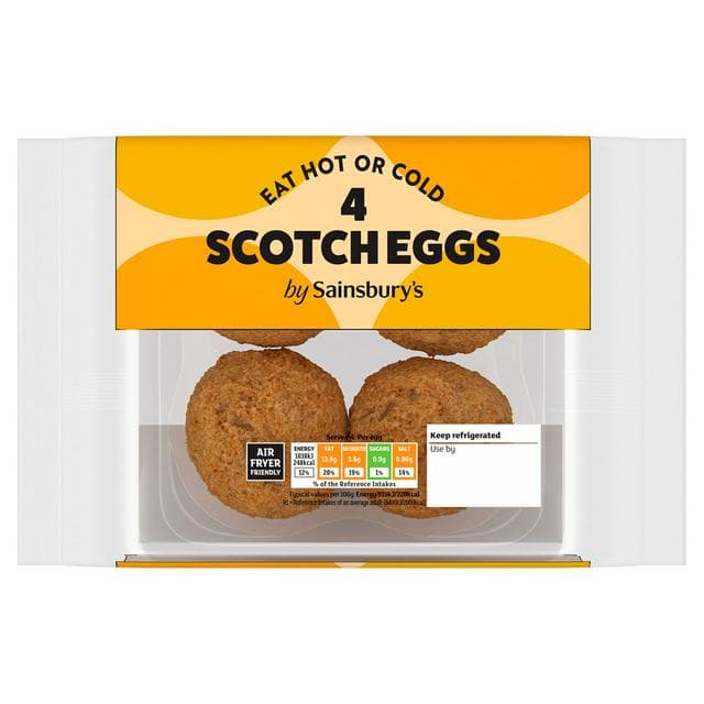 Sainsbury's Scotch Eggs x4 452g - gallery image 1