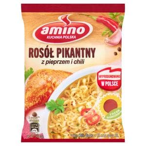 Amino Spicy Chicken Instant Noodle Soup with Chilli & Black Pepper 58g