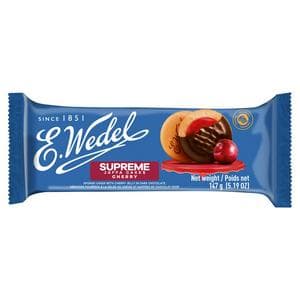 E. Wedel Supreme Jaffa Cakes Cherry Sponge-Cake with Cherry Jelly in Dark Chocolate 147g