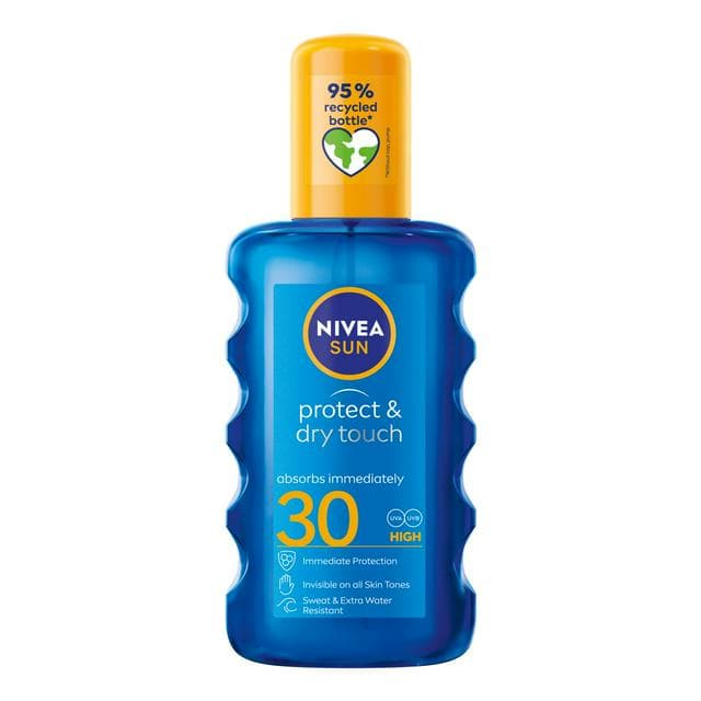 Nivea Sun 200ml Protect & Dry Touch Invisible Spray - gallery image 1