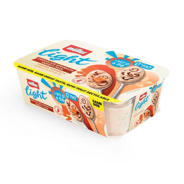 Muller Light 6 x 140g Chocolate Sprinkles Variety Pack Yogurt - gallery image 3
