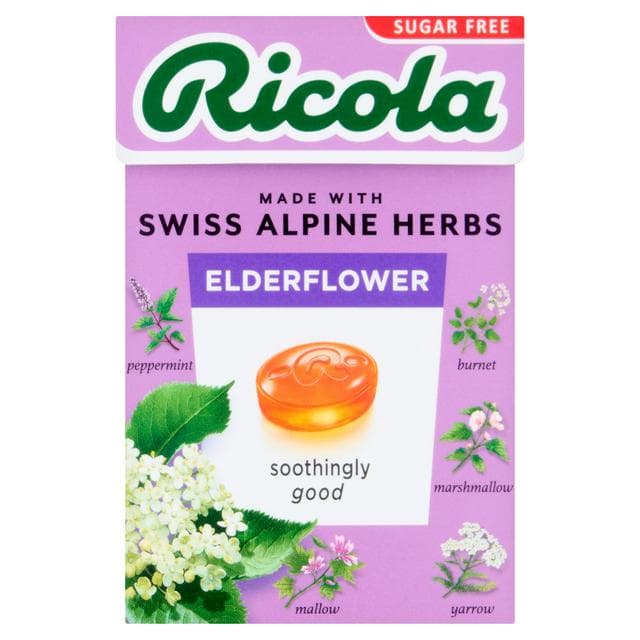 Ricola Sugar Free Elderflower Drops 45g - gallery image 1