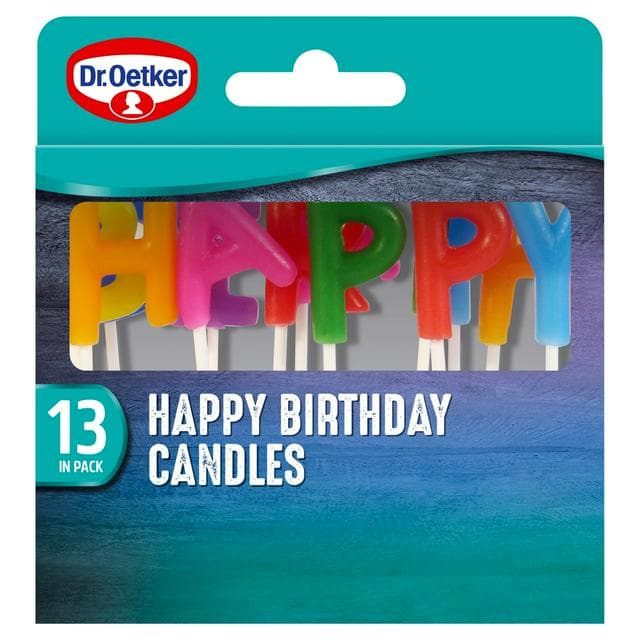 Dr. Oetker Lettered Happy Birthday Candles - gallery image 1