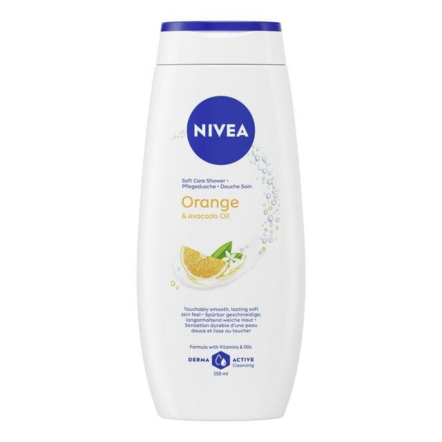 Nivea Shower Cream Gel Indulgent Moisture Orange 250ml - gallery image 1