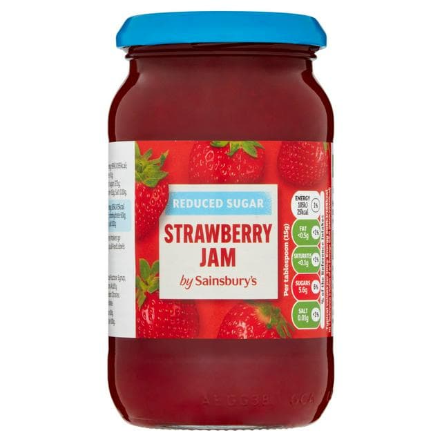 Sainsbury's Reduced Sugar Strawberry Jam 415g - gallery image 1