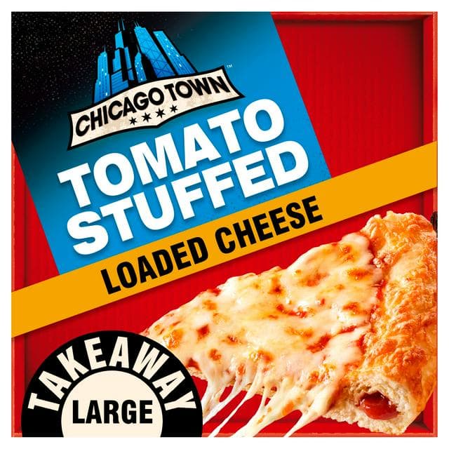 Chicago Town 630g Takeaway Large Tomato Stuffed Crust Cheese Pizza - gallery image 1