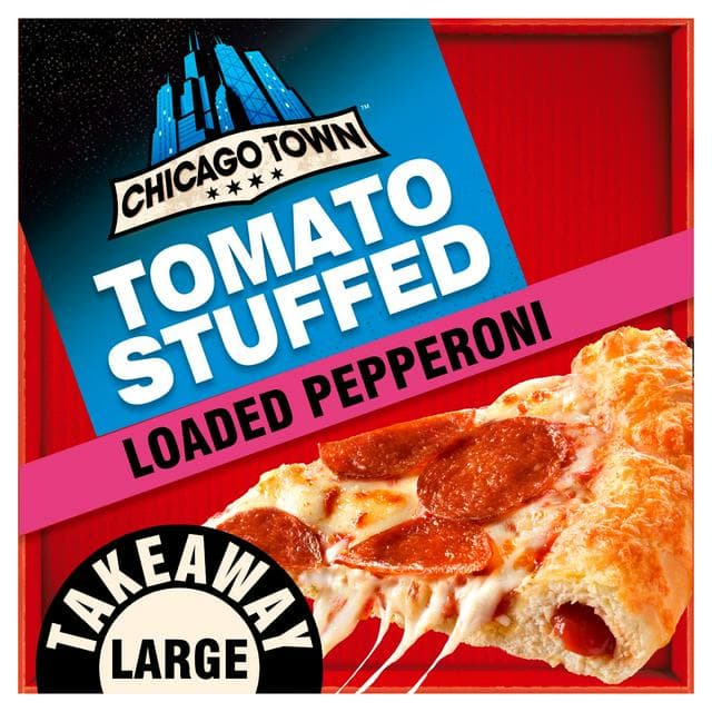 Chicago Town Takeaway Large Stuffed Pepperoni Pizza 645g - gallery image 1