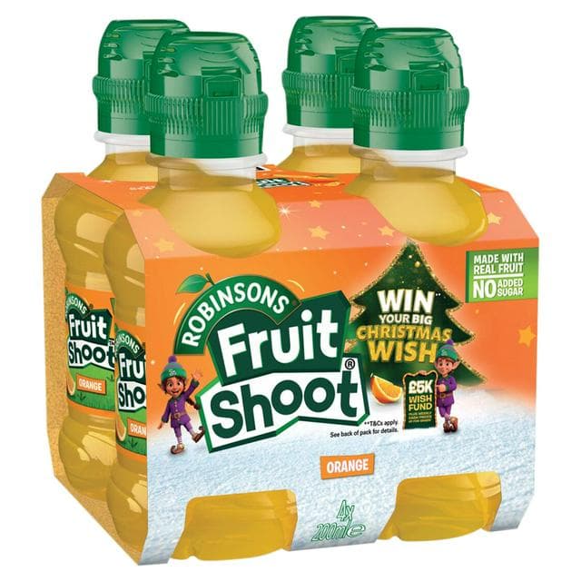 Fruit Shoot Orange Kids Juice Drink 4x200ml - gallery image 1