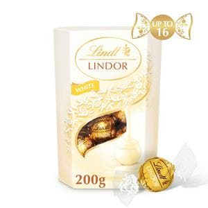 Lindt Lindor White Chocolate Truffles Box 200g