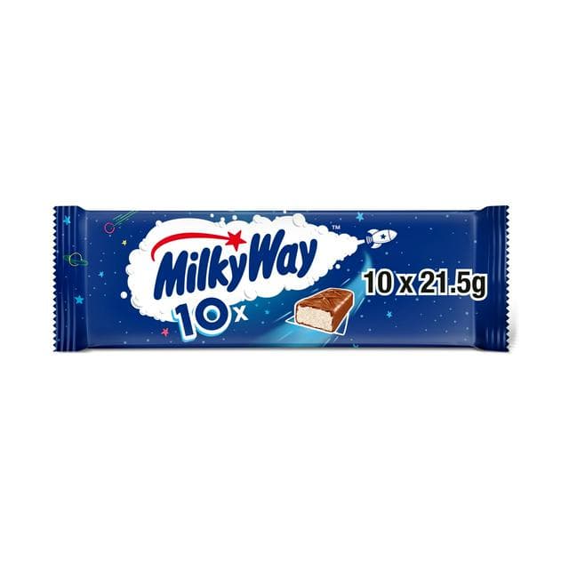 Milky Way 10 x 21.5g Mulitpack Chocolate Bars - gallery image 1