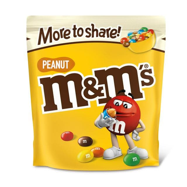 M&M's Crunchy Peanut & Milk Chocolate Sharing Pouch Bag 200g - gallery image 1