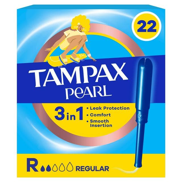 Tampax Pearl 22 x Regular Tampons with Applicator - gallery image 1