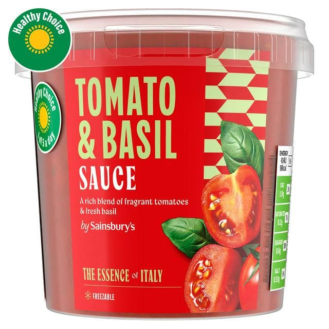 Sainsbury's Tomato & Basil Sauce 350g (Serves 2) - gallery image 1
