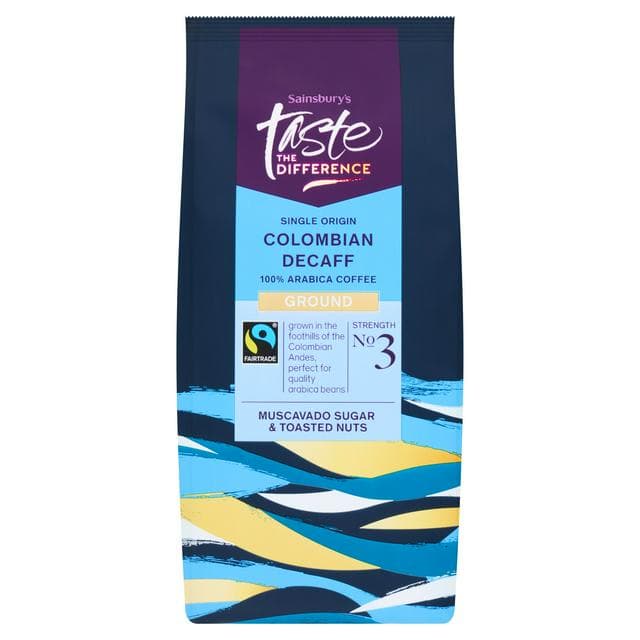 Sainsbury's Fairtrade Colombian Decaff Coffee Strength 3, Taste the Difference 227g - gallery image 1