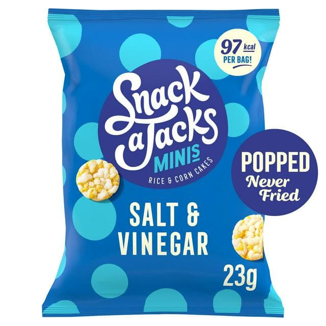 Snack a Jacks Salt & Vinegar Rice Cakes Crisps 23g - gallery image 1