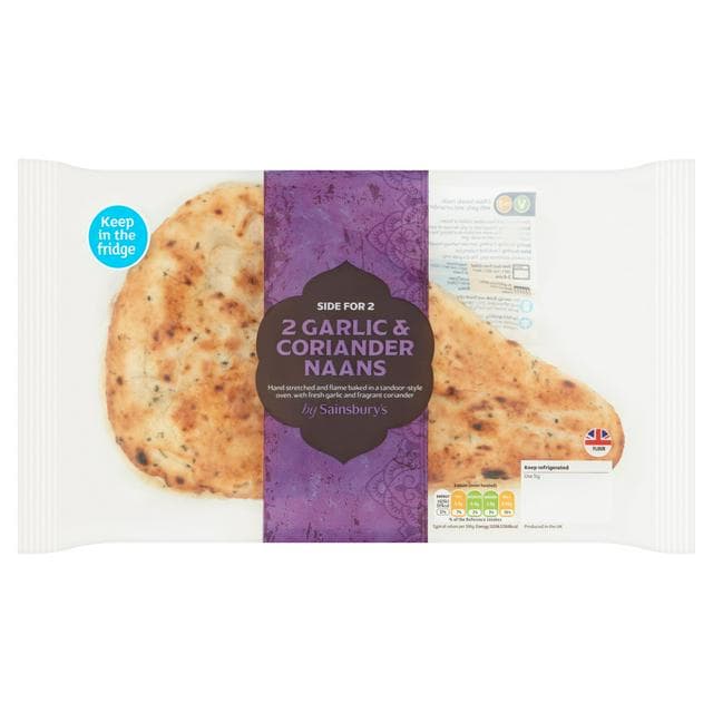 Sainsbury's Indian Garlic & Coriander Naan 260g - gallery image 1