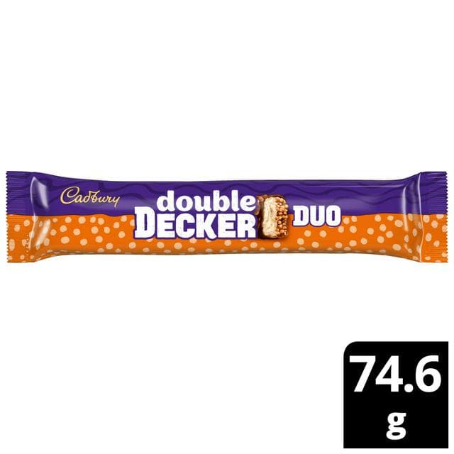 Cadbury Double Decker Duo Chocolate Bar 74.6g - gallery image 1