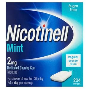 Nicotinell Gum Stop Smoking Aid 2mg Mint x204