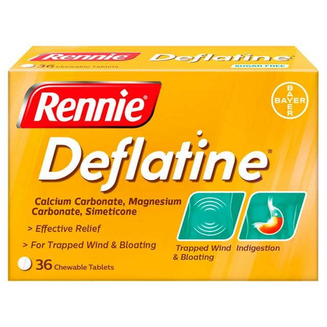 Rennie Deflatine Trapped Wind Relief Tablets x36 - gallery image 1