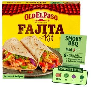 Old El Paso Mexican Original Smoky BBQ Fajita Kit 500g
