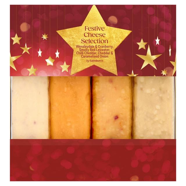 Sainsbury's Festive Cheese Selection 4 x 100g - gallery image 1
