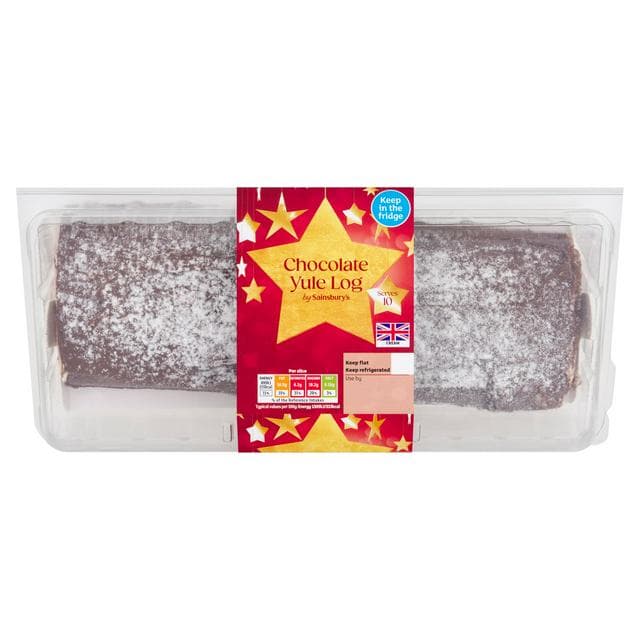 Sainsbury's Chocolate Yule Log 645g - gallery image 1