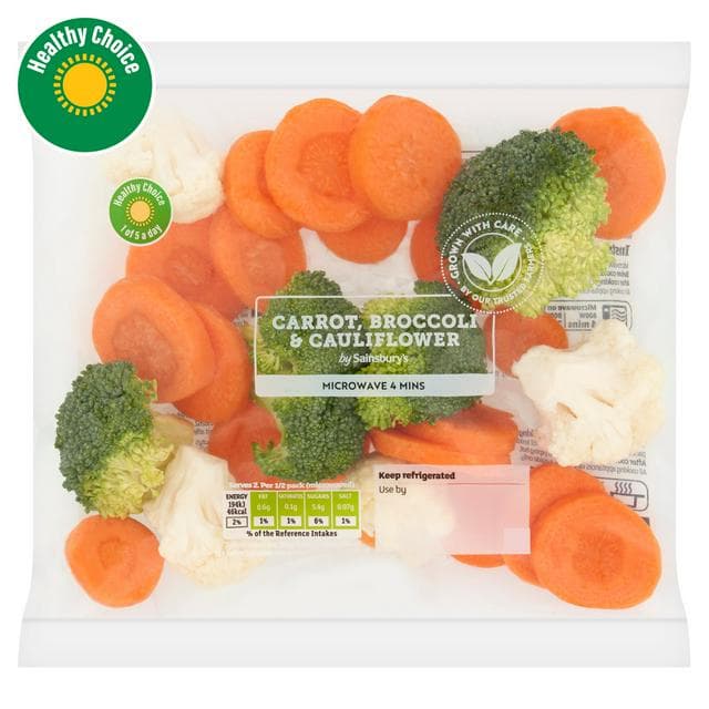 Sainsbury's Carrot, Cauliflower & Broccoli 240g - gallery image 1