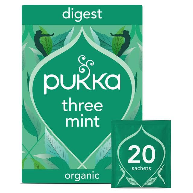 Pukka Organic Three Mint Tea With Peppermint Home Compostable Herbal Tea Bags x20 - gallery image 1