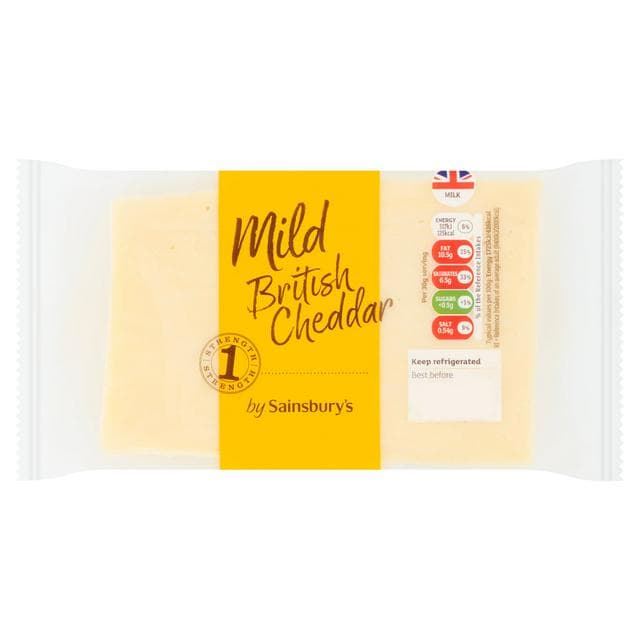 Sainsbury's British Mild Cheddar Cheese 400g - gallery image 1