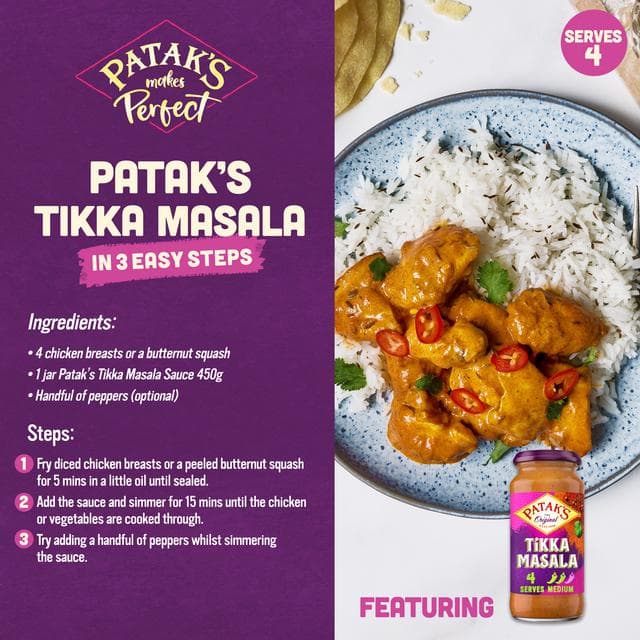Patak's Indian 160g Curry Creations Tikka Masala Sauce Kit - gallery image 2