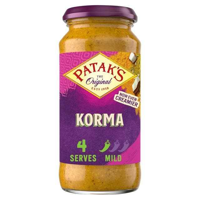 Patak's Indian 450g Korma Curry Sauce - gallery image 1
