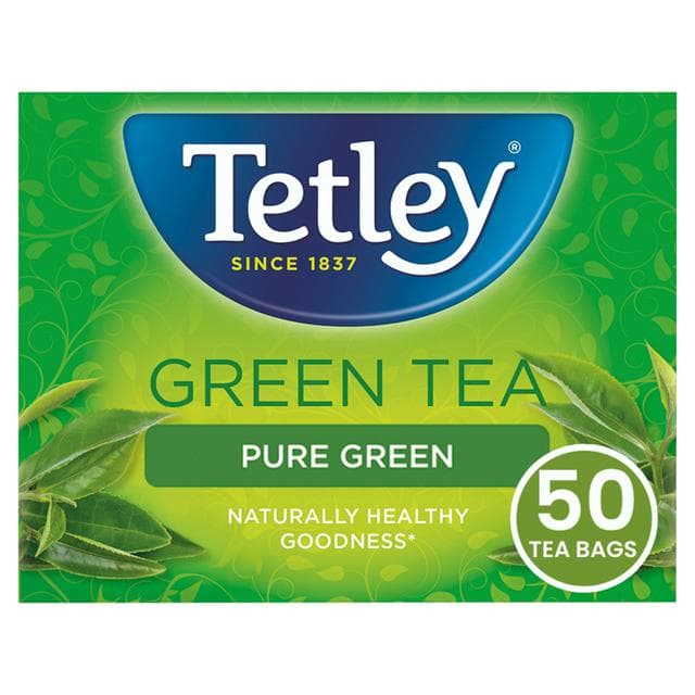 Tetley Pure Green Tea x50 Tea Bags 100g - gallery image 1
