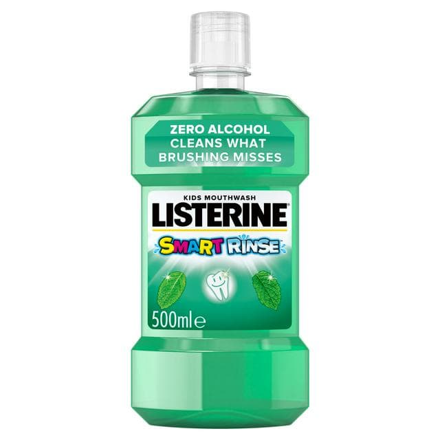 Listerine Smartrinse Mild Mint Kids Mouthwash 6+ Years 500ml - gallery image 1