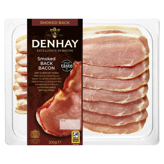 Denhay Dry Cured Smoked Back Bacon 200g - gallery image 1