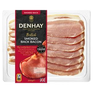 Denhay Dry Cured Smoked Back Bacon 200g