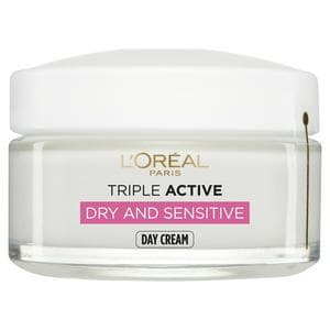 L'Oreal Paris Triple Active Day Moisturiser Dry & Sensitive Skin 50ml