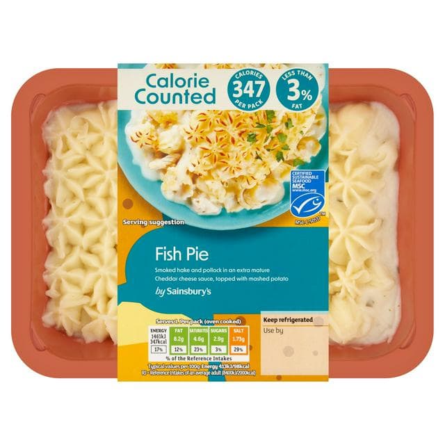 Sainsbury's Calorie Counted 400g Fish Pie, Be Good To Yourself (Serves 1) - gallery image 1
