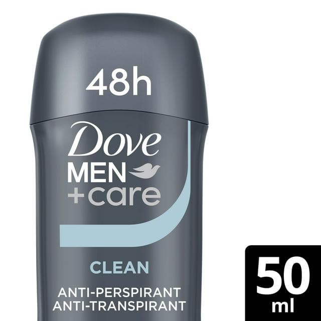 Dove Men+Care Anti-Perspirant Deodorant Stick, Clean Comfort 50ml - gallery image 1