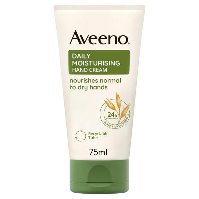 Aveeno Daily Moisturising Hand Cream Sensitive Skin Moisturiser 75ml - gallery image 1