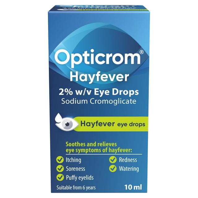 Opticrom Hayfever 2% w/v Eye Drops 10ml - gallery image 1
