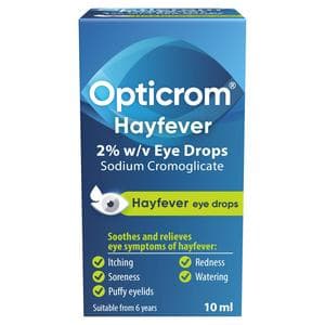 Opticrom Hayfever 2% w/v Eye Drops 10ml