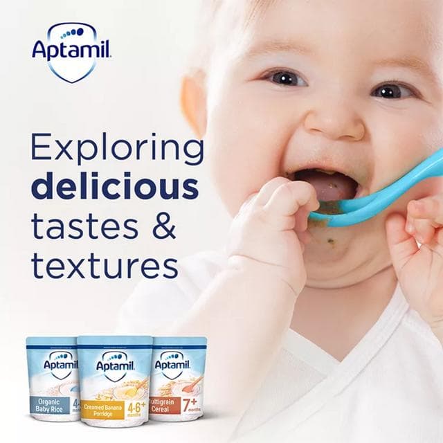 Aptamil Creamed Porridge Cereal 125g 4 Month+ - gallery image 5