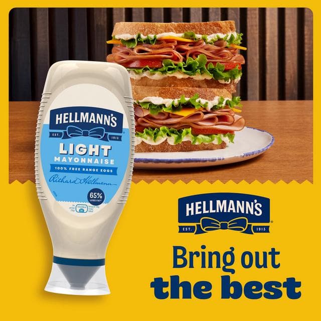 Hellmann's Light Squeezy Mayonnaise 750ml - gallery image 3
