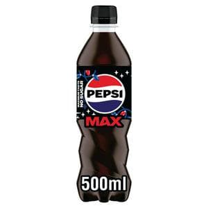 Pepsi Max No Sugar Cola Bottle 500ml