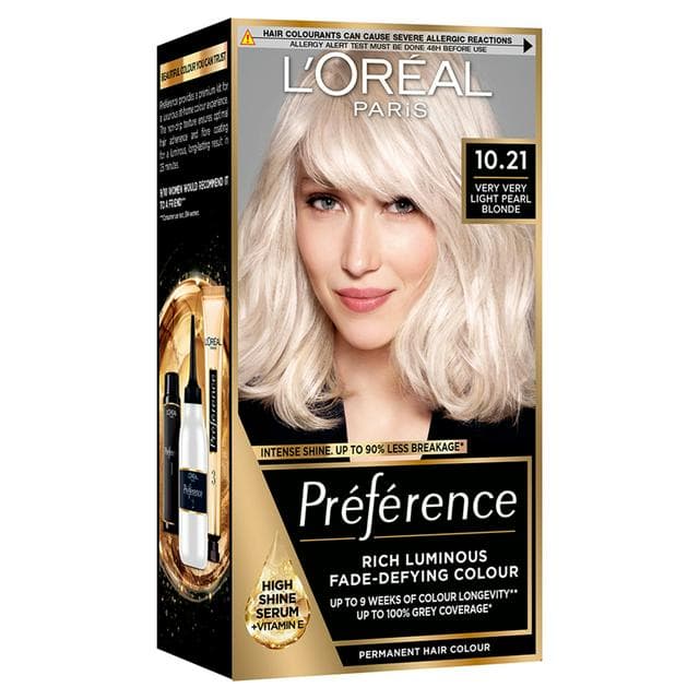 L'Oreal Paris Preference Permanent Hair Dye Stockholm Verry Very Light Pearl Blonde 10.21 - gallery image 1